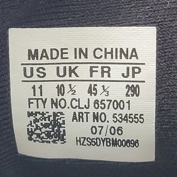 Adidas 2006 Men's Black White Athletic Shoes Art 534555 US Size 11 - Picture 8 of 8